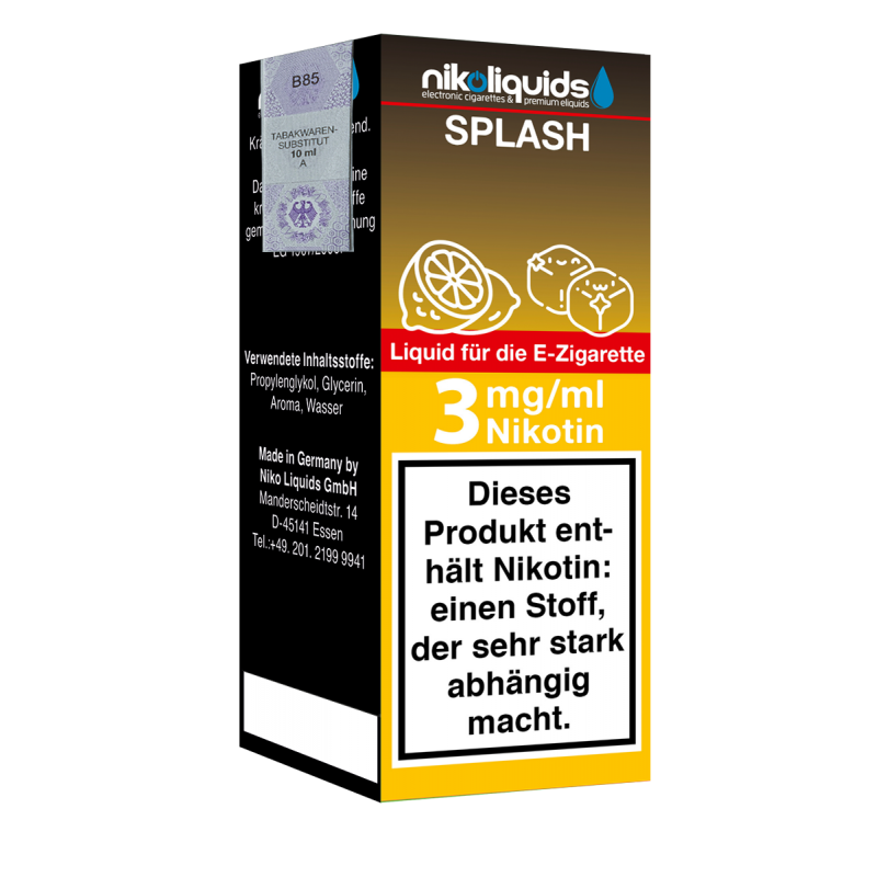 Niko Liquids E-Liquid Splash 10 ml