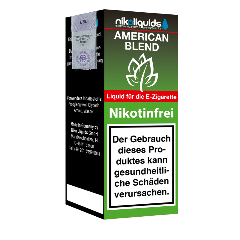 Niko Liquids E-Liquid American Blend 10 ml