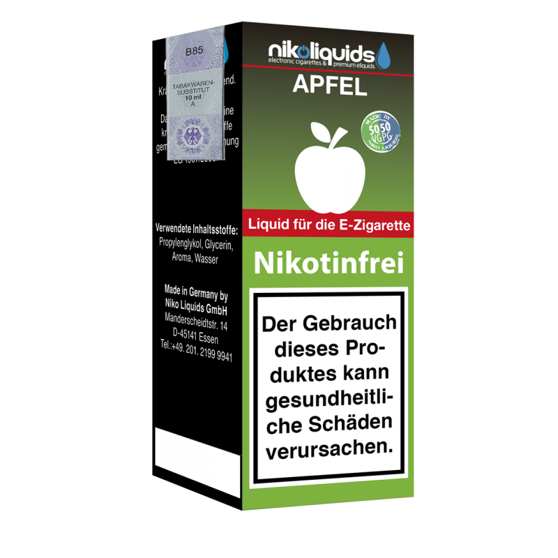Niko Liquids E-Liquid Apfel 50/50 10 ml