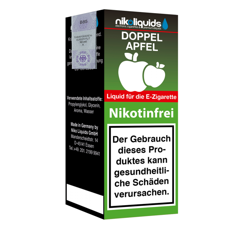 Niko Liquids E-Liquid Doppel Apfel 10 ml