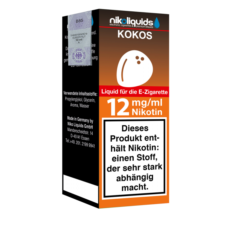 Niko Liquids E-Liquid Kokos 10 ml