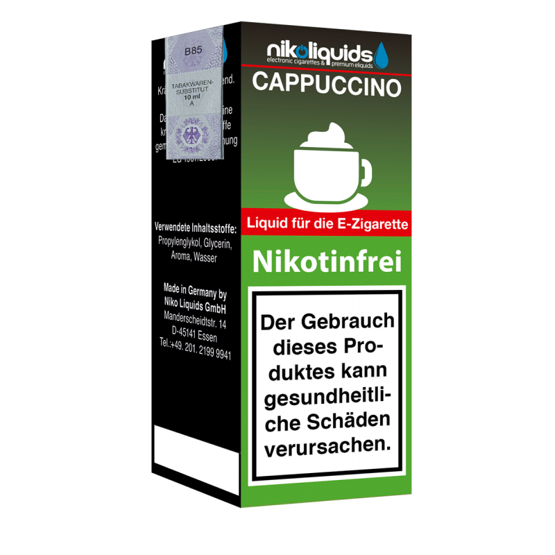 Niko Liquids E-Liquid Cappuccino 10 ml