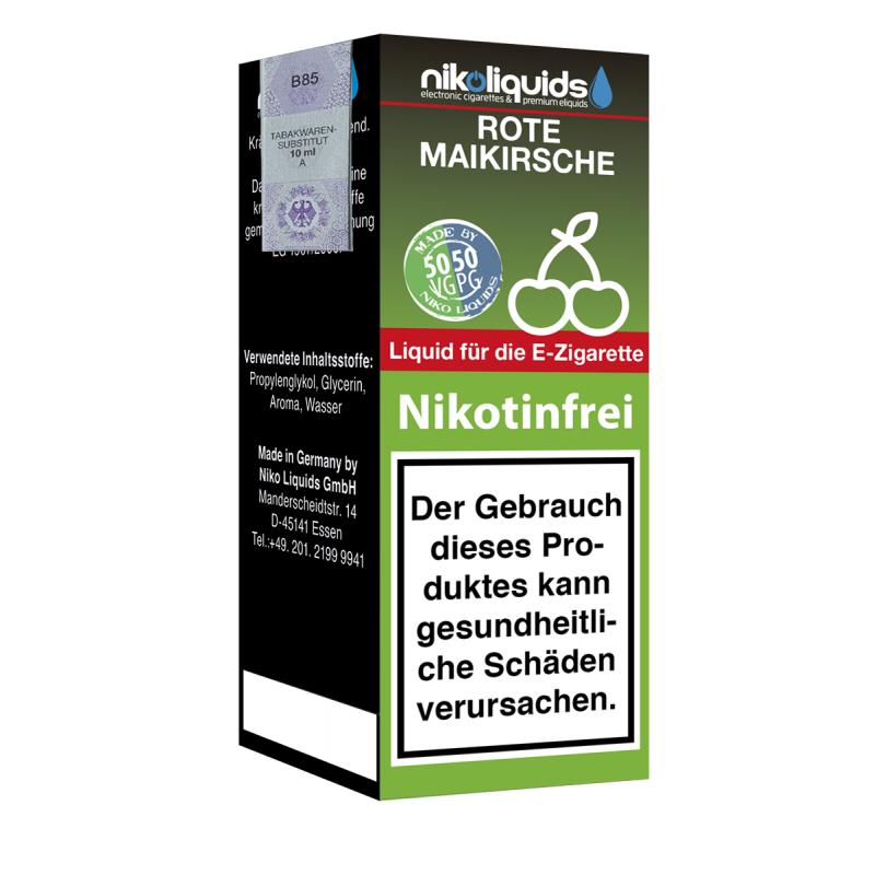Niko Liquids E-Liquid Rote Maikirsche 50/50 10ml