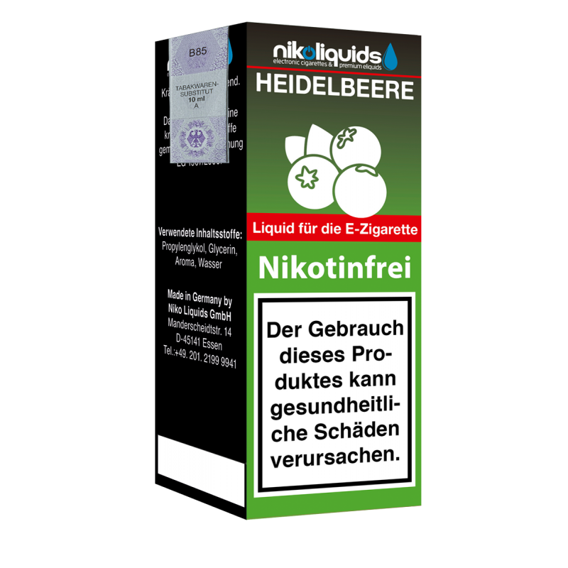 Niko Liquids E-Liquid Heidelbeere 10 ml