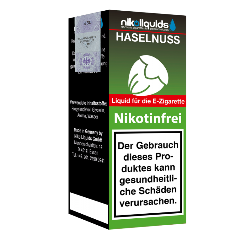 Niko Liquids E-Liquid Haselnuss 10 ml