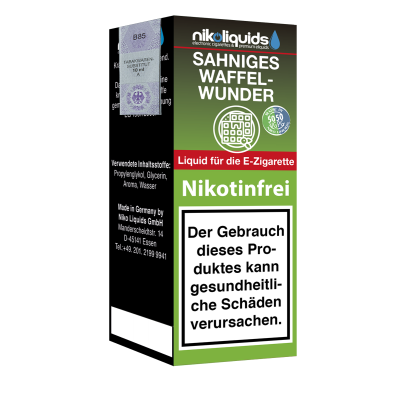 Niko Liquids E-Liquid Sahniges Waffelwunder 50/50 ...