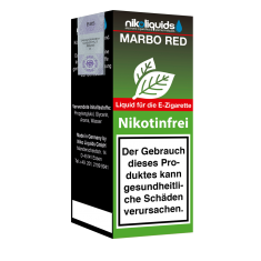 Niko Liquids E-Liquid Marbo Red 10 ml